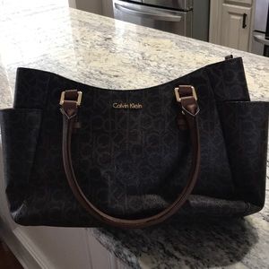 Calvin Klein brown leather purse